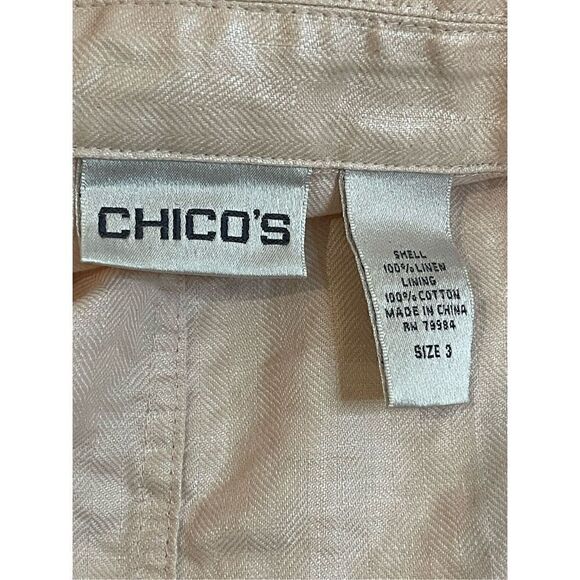 Chicos women’s bundle lot pink blush jacket and tank Chicos size 3 or large - Picture 8 of 10